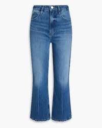 Frame Denim Le High N Tight hoch sitzende Cropped Bootcut-Jeans Blau