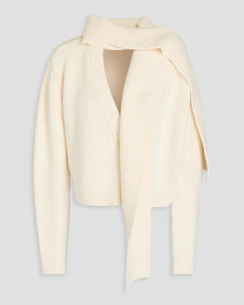 Alice + Olivia Alice OliviaCropped Strickcardigan Weiß