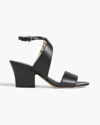 Ferragamo Sheena Sandalen aus Leder Schwarz