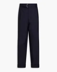 Officine Generale Hose aus Wolle Blau