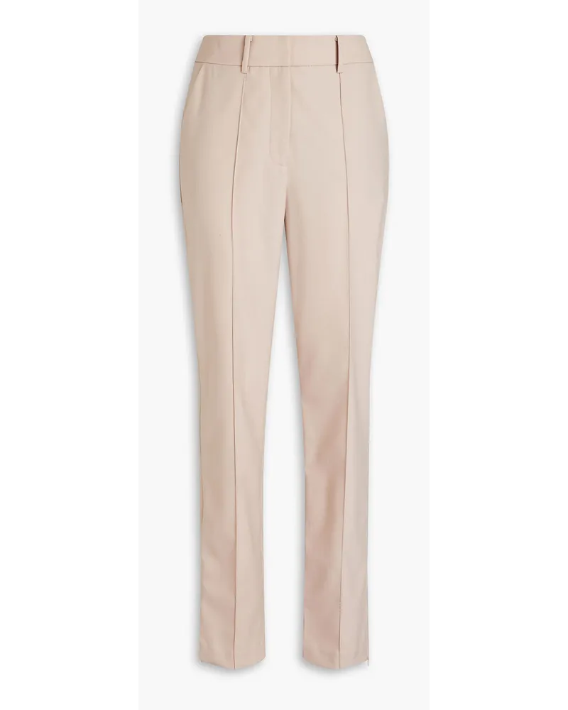 Anna Quan Hose mit schmalem Bein aus Twill aus einer Wollmischung Neutral