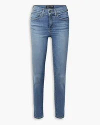 Veronica Beard Debbie hoch sitzende Skinny Jeans Blau