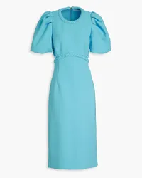 Rebecca Vallance Midikleid aus Crêpe mit Cut-outs Blau