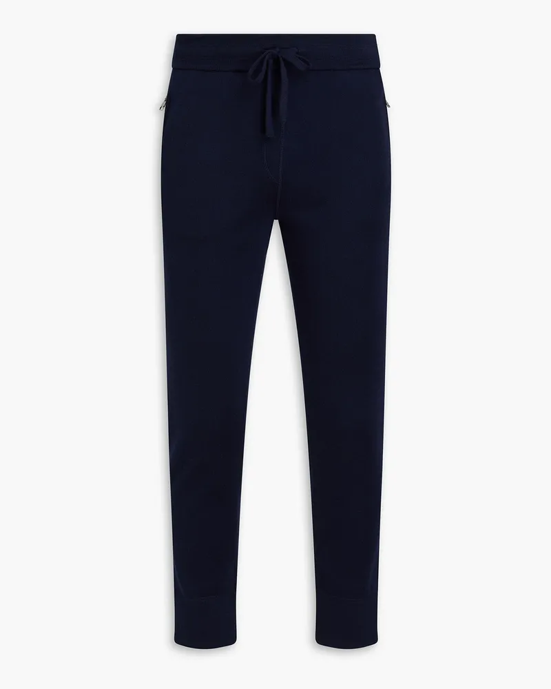 Dolce & Gabbana Track Pants aus einer Kaschmirmischung Blau