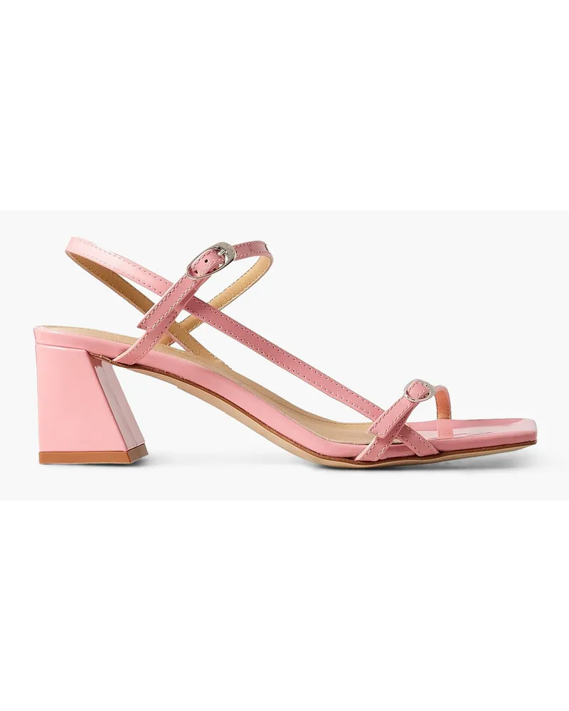 aeyde Greta Slingback-Sandalen aus Lackleder Pink