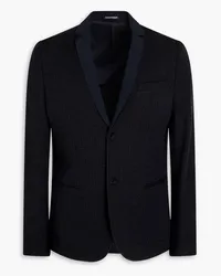 Emporio Armani Blazer aus Seersucker Blau