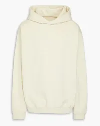 Maison Margiela Hoodie aus Baumwollfrottee Weiß