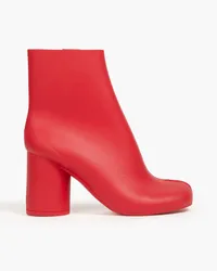 Maison Margiela Ankle Boots aus PVC mit geteilter Zehenpartie Rot