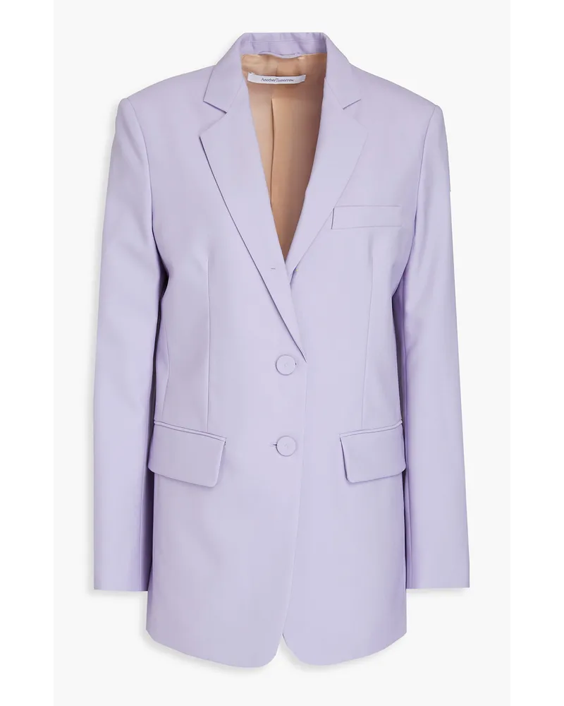 Another Tomorrow Blazer aus Woll-Crêpe Lila