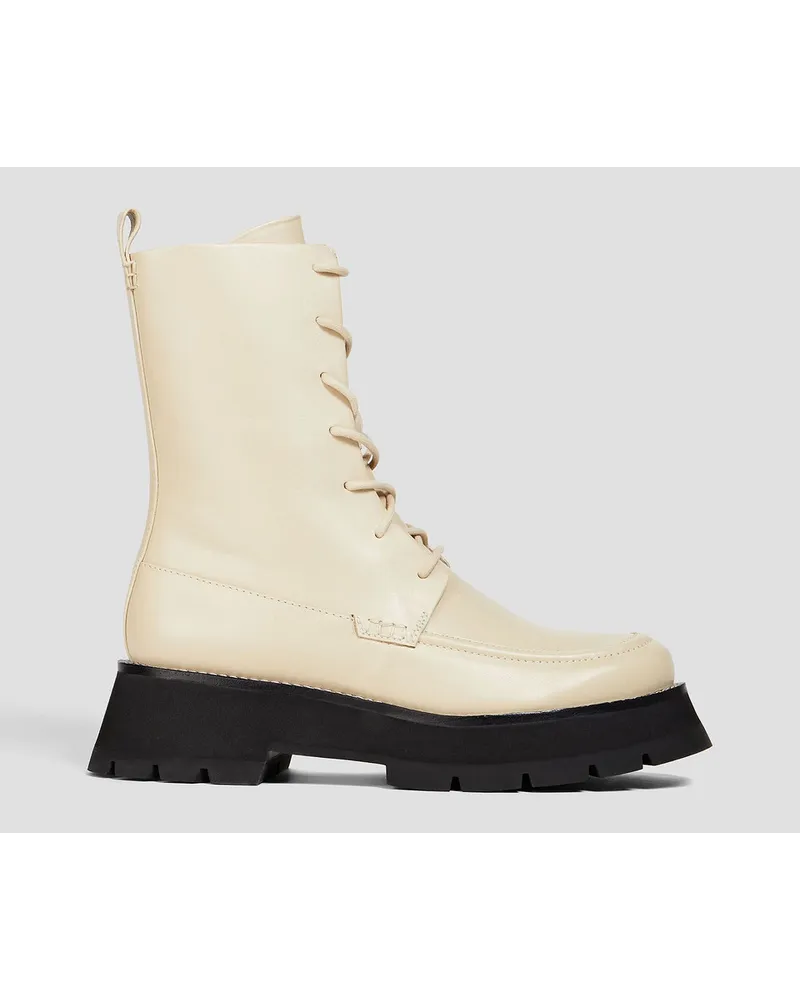 3.1 phillip lim Combat Boots aus Leder Weiß