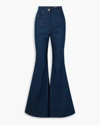 Nina Ricci Hoch sitzende Schlagjeans Blau