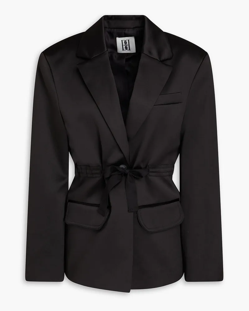 By Malene Birger Biento Blazer aus Duchesse-Satin Schwarz