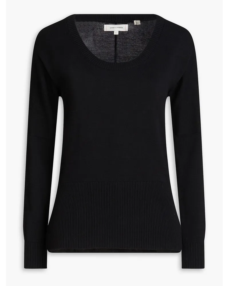 Chinti & Parker Bella Pullover aus Baumwolle Schwarz