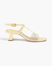 Tory Burch Sandalen aus Leder und PVC Gelb