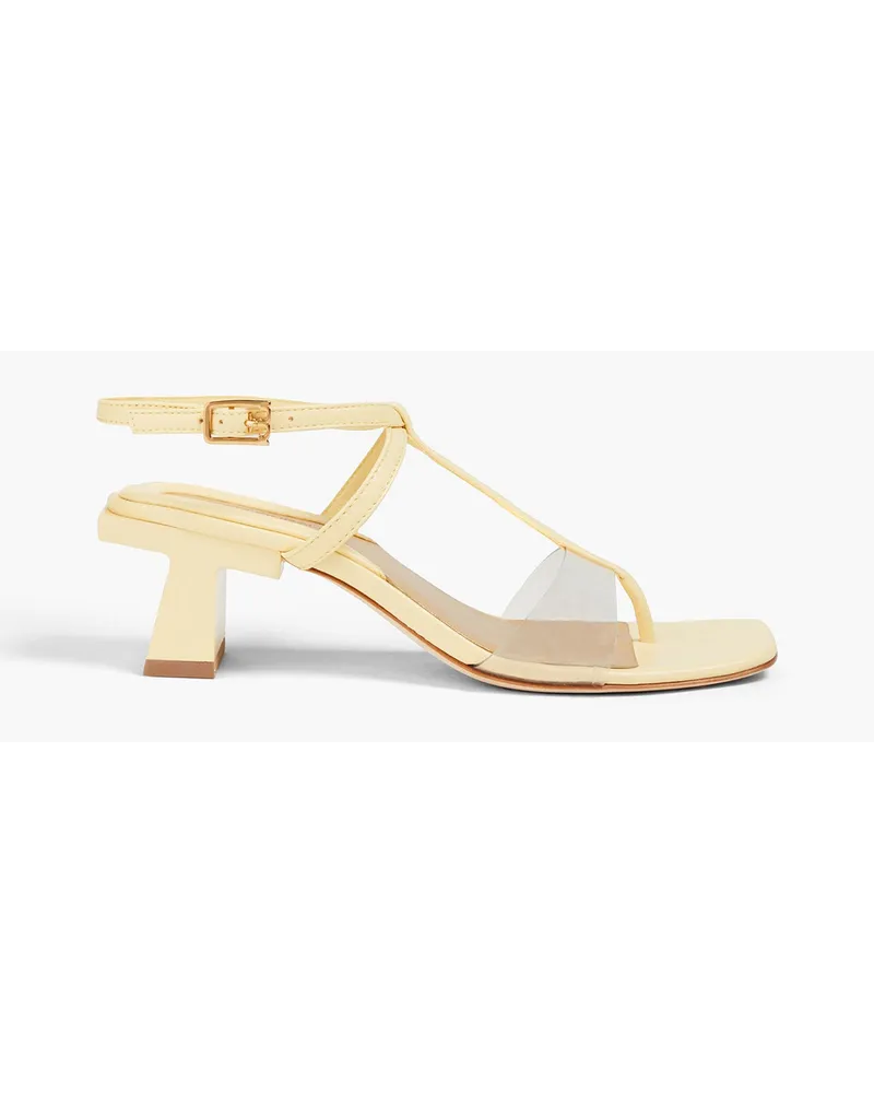 Tory Burch Sandalen aus Leder und PVC Gelb