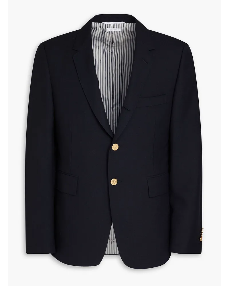 Thom Browne Blazer aus Grain de Poudre aus Wolle Blau