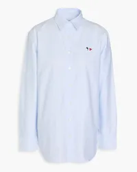 Kitsuné Cotton Oxford shirt Blau