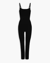 Victoria Beckham Jumpsuit aus Stretch-Strick Schwarz