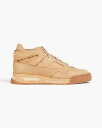 Maison Margiela DDSTCK Sneakers aus Nubukund Narbenleder inDistressed-Optik Neutral