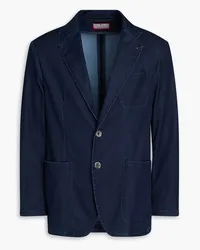 Canali Blazer aus Denim Blau