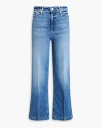 Paige Leenah hoch sitzende Jeans mit weitem Bein Blau