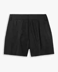 tibi Shorts aus Shell mit Falten Schwarz