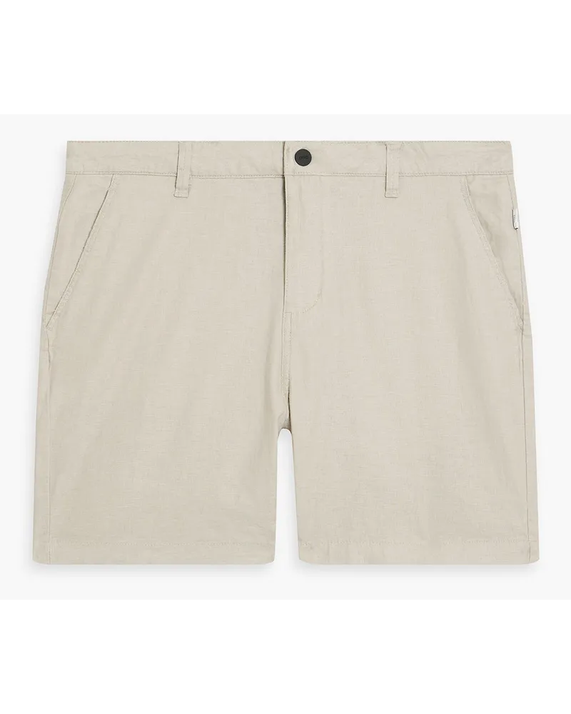 Onia Shorts aus einer Leinenmischung Neutral