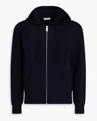 Sandro Knitted drawstring hoodie Blau