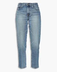 Frame Denim Le Nouveau Straight hoch sitzende Cropped Jeans mit geradem Bein Blau