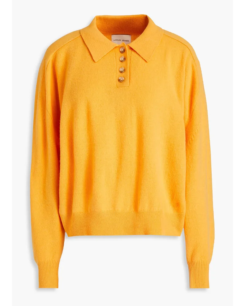 Loulou Studio Forana Kaschmirpullover Orange