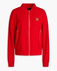 Dolce & Gabbana Bomberjacke aus Stretch-Jersey Rot