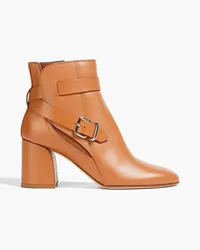 TOD'S Buckled leather ankle boots Braun