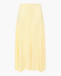 Acne Studios Iphy fluted stretch-jersey midi skirt Gelb