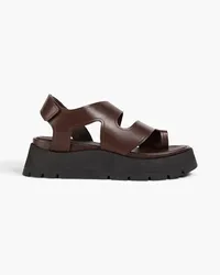 3.1 phillip lim Slingback-Sandalen aus Leder mit Plateau Braun