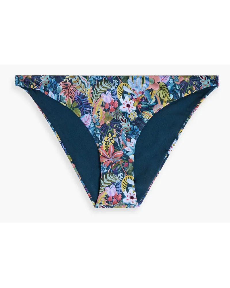 Onia Ashley tief sitzendes Bikini-Höschen mit Liberty-Print Blau