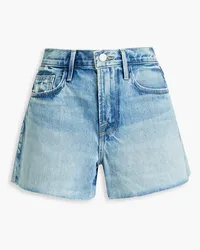 Frame Denim Le Brigitte Jeansshorts inausgewaschener Optik Blau