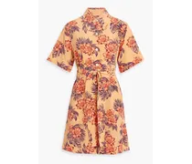 Adalaide Hemdkleid aus Crêpe de Chine aus Seide inMinilänge mit floralem Print