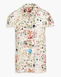 Alice + Olivia Alice OliviaJoy Bluse aus Crêpe de Chine aus Seide mit floralem Print Grün