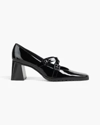 Elleme Mary-Jane-Pumps aus Lackleder Schwarz