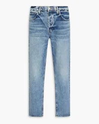 Frame Denim The Straight Jeans aus Denim mit Sitzfalten Blau