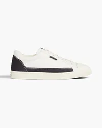 Tory Burch Classic Court zweifarbige Sneakers aus Canvas Blau