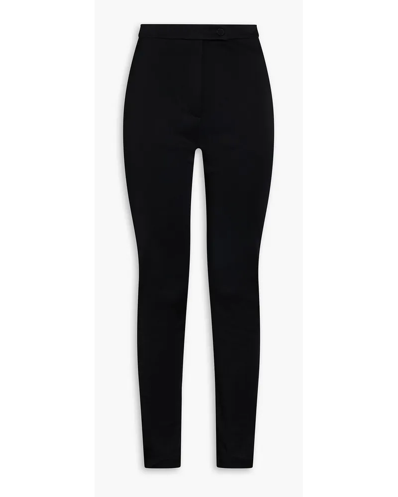 Emporio Armani Hoch sitzende Leggings aus Jersey Schwarz