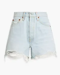 RE/DONE Jeansshorts inDistressed-Optik Blau