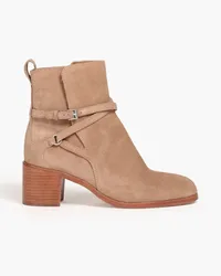 Rag & Bone Hazel Ankle Boots aus Veloursleder Neutral