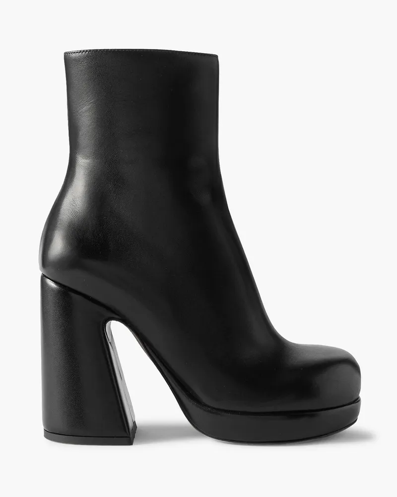 Proenza Schouler Forma Plateaustiefel aus Leder Schwarz