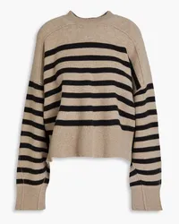 Rag & Bone Bridget gestreifter Pullover aus einer Wollmischung Neutral