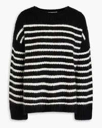 Alex Mill Normandie gestreifter Pullover aus einer Wollmischung Schwarz