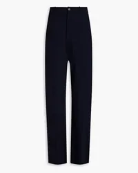 Balenciaga Hose aus Stretch-Woll-Crêpe Blau