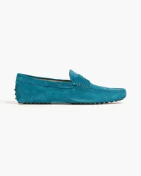 TOD'S Drivers aus Veloursleder Blau