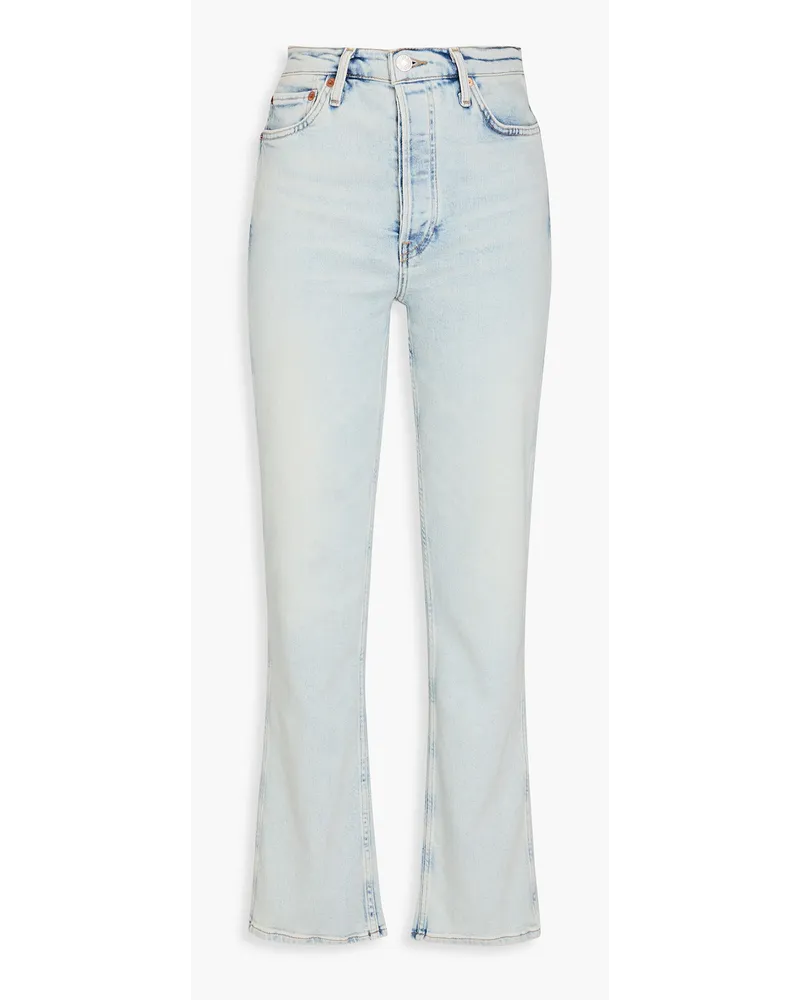 RE/DONE Hoch sitzende Jeans mit geradem Bein Blau